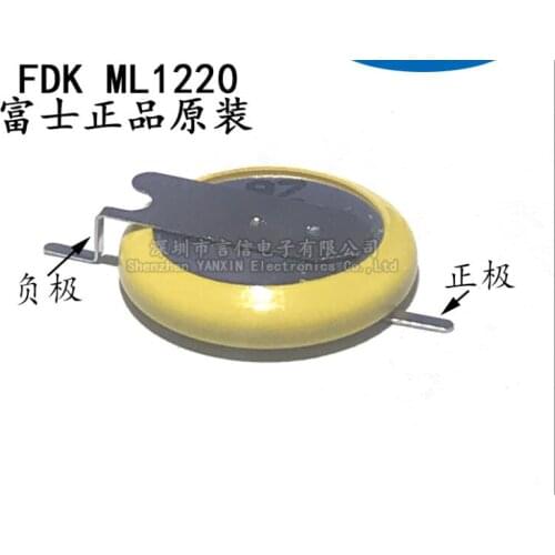 5PCS ML1220 rechargeable button with welding foot battery original 3V ML1220