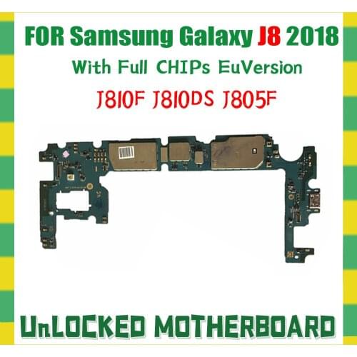 Full Unlocked Tested Good Logic Board For Samsung Galaxy J8 J800F J810F/DS J805F Motherboard Mainboard With Android System