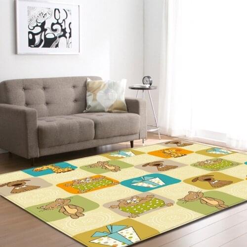 RULDGEE 1PCS Polyester Modern Carpet for Living Room Kitchen Mat Bedroom Carpet Floor Door Mat Decoration Carpet