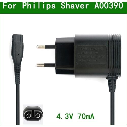 A00390 4.3V 70mA EU US Wall Plug Charger Power Cord Adaptor For Philips Norelco OneBlade QP2520 Shaver