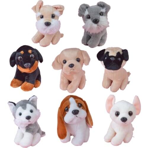 Lovely Puppy Dogs Schnauzer husky beagle bully Stuffed Plush Toy, Animals Baby Kids Doll Gift