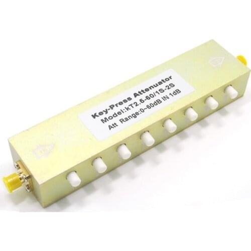 SMA/N Type RF Adjustable 4G Signal Attenuator 0-30dB 60dB 90dB Key-press Attenuator Step Coaxial Adjustable Attenuator