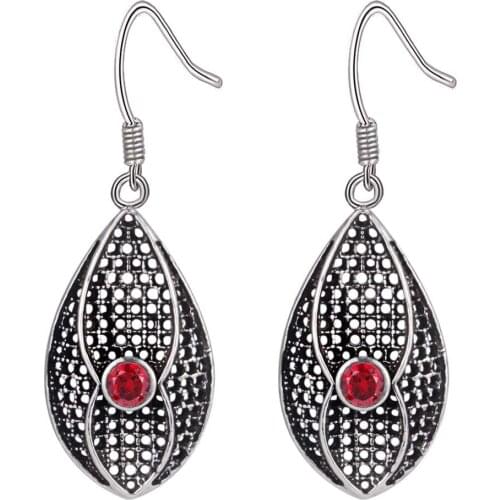 ES-AE682 Classic Silver Color 925 Jewelry Earrings For Women Wholesale Free Shipping Fashion Jewelry Elegant Water Drop