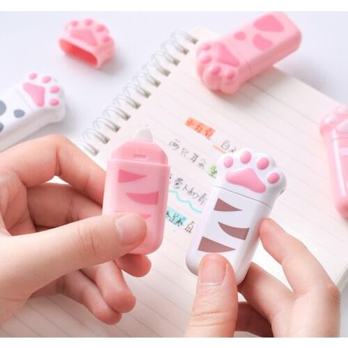 1Pcs Lovely Kawaii Cat Claw Cute Correction Tape Stationery Office School Supply Gift nice things corrector novel Student Prize