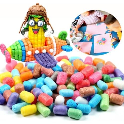 1000pcs Starch Miou Kids Colorful Building Blocks Magic Corn Plasticine Children Child Toy kernels Intelligent Toy
