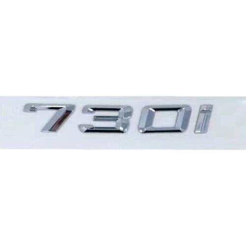 20pcs/lot 730i Badge Auto Chrome 3d Sticker Custom Emblem