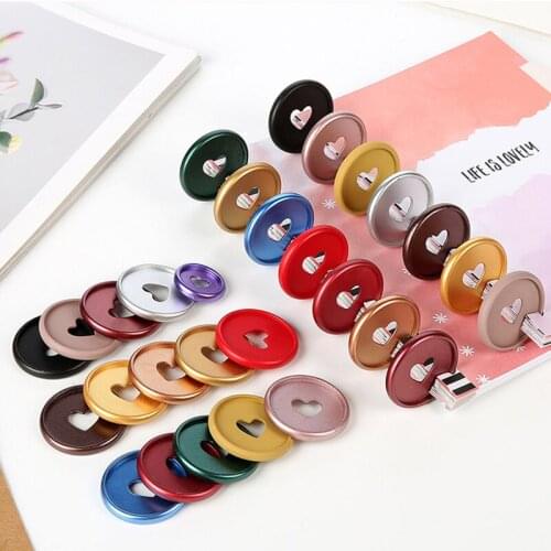 20 Pcs Colourful 35mm Plastic Matte Binding Discs Binding A4/A2 Paper Notebook Binder Ring Button Binder DIY Accessory