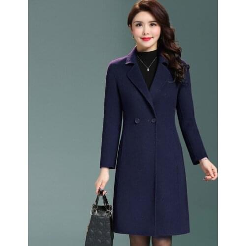 2020 Casual Double side Wool Coat Female Autumn Winter Coat Women Long Womens Coats Spring Jackets abrigo mujer