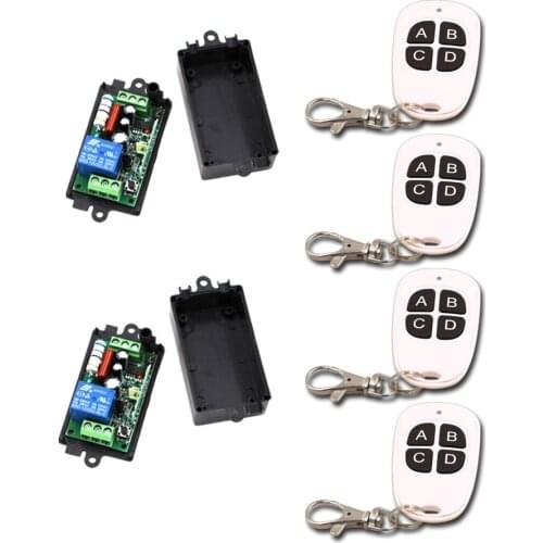 AC 110V 220V Wireless Remote Control Switch 1CH 1 CH 10A Relay Receiver Remote Controller System 315Mhz/433Mhz