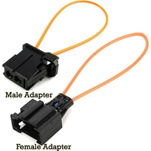 Automotive Fiber Optic Loop Ring Plastic Shorting Test Ring Male & Female Kit Adapter For