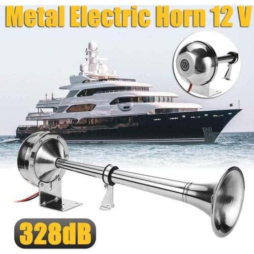 328DB Car Horn Super Loud 12V Single Trumpet Air Horn Compressor for Car Truck Boat Train Horn Hooter For Auto Sound Signal
