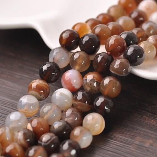 4mm 6mm 8mm 10mm 12mm Round Natural Orange Lace Agate Stone Loose Beads Lot For Jewelry Making DIY Crafts Findings