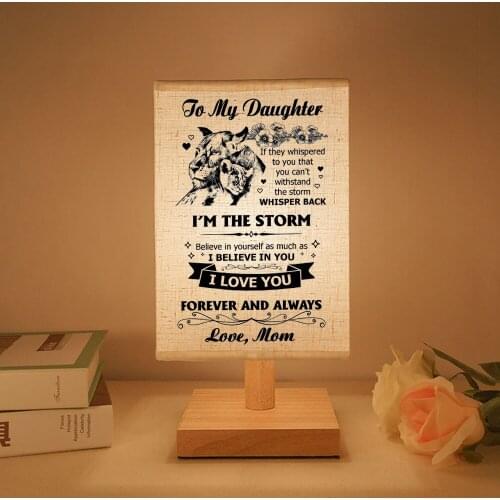 To My daughter I'M The Storm Send Reading Lights, Booklights.He Will Continue Beautiful Gift Forever And Always