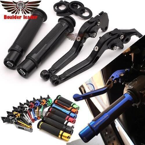 Motorcycle Folding Extendable CNC Moto Adjustable Clutch Brake Levers Handlebar Hand Grips for Aprilia Pegaso 650 1995-2004