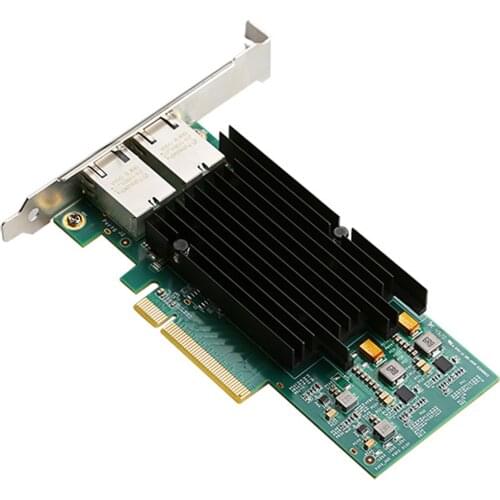 DIEWU Intel X540 Chipset PCIe x8 Dual Copper RJ45 10Gbps Port Ethernet Network Card Compatible