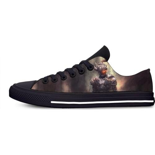 Japan Anime Goblin Slayer Manga Cool Fashion Classic Casual Cloth Shoes Low Top Harajuku Breathable 3D Print Men women Sneakers
