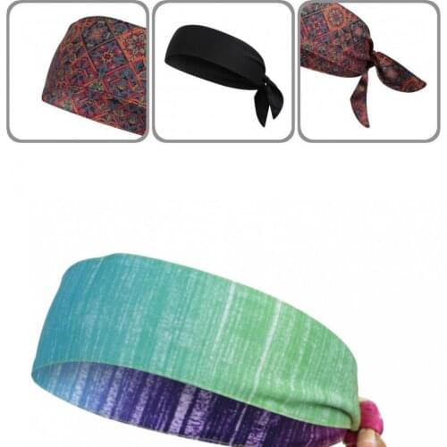Unisex Tie Headbands Sweat Wicking Quick Dry Breathable Practical Durable Sport Head Ties for Fitness Cycling Gym Yoga