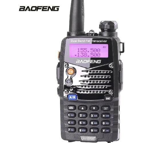 BAOFENG UV-5RA+ Plus WalkieTalkie 136-174 & 400-520MHz 3 Gen Two Way Radio FM VOX CTCSS/DCS ham Interphone 5W Transciver