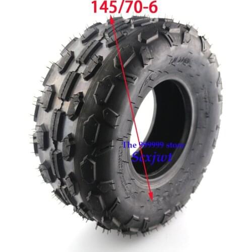 Size 145/70-6 tubeless tyre 6 Inch ATV Vacuum Tire four wheel vehcile Fit for 50cc 70cc 110cc Small ATV Front Or Rear Wheels