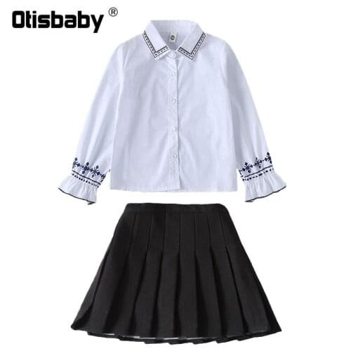 Chidren School Clothes for Girls Pleated Short Shirt Uniform 3 4 5 6 7 8 9 10 11 12 13 14 Years Teens Mini Plaid Pleated Skirt