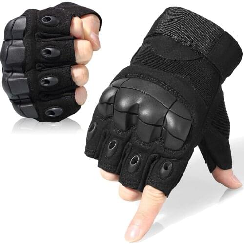 Tactical Fingerless Gloves for Motorbike Motorcycle Cycling Climbing Hiking Hunting Gloves