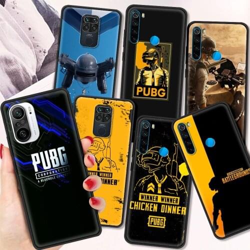 PUBG Game Shockproof Coque for Redmi K40 Pro Plus Note 9 9T 9S 8 8T Luxury Case 9C 8A 7A K20 K30 Pro Shell Capa