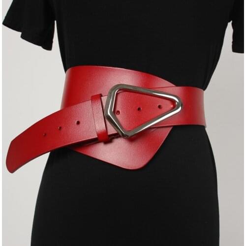 Punk Leather Belt Women Fashion Big Corset Belt Harness Straps Female Sculpting Wide Waistband Wedding Dress Belts Vintage
