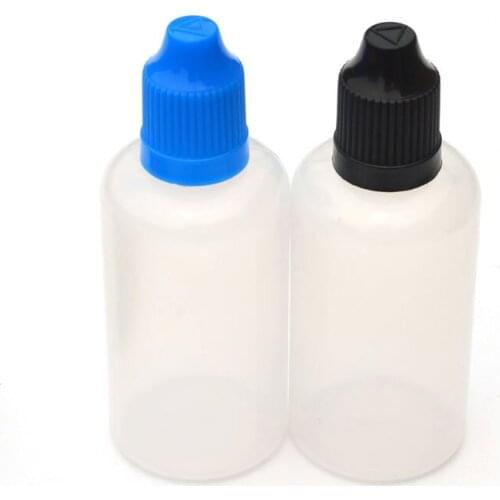 10pcs PE 50ml PE Soft Plastic Dropper Bottle Empty Bottle with Childproof Cap for E Liquid Bottle Free Shipping