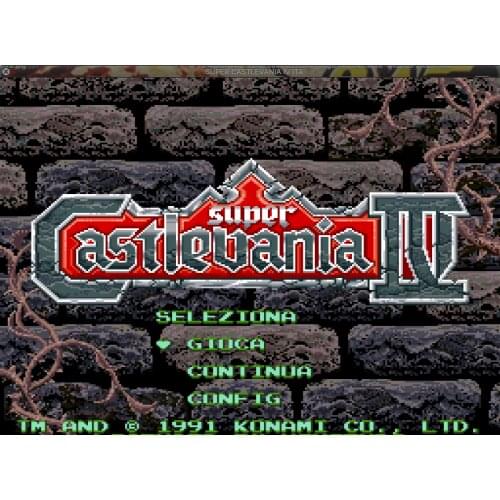 16Bit Games ** super castlevania IV ( PAL Italian language!! )