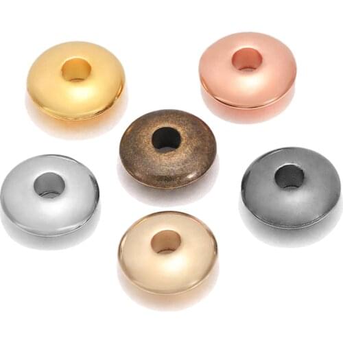 200Pcs/Lot Abacus CCB Plastic Spacer Bead Wheel Flat Round Loose Beads Charm Bracelet Necklace for DIY Jewelry Making Supplies