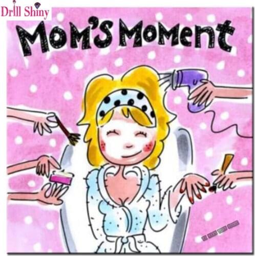 5D DIY Diamond Embroidery mosaic Cartoon Girl full Square Diamond Painting Cross Stitch kits Pictures of rhinestones Decorative