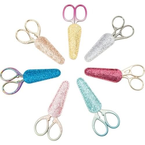 7x Embroidery Scissors Sheath Safety Covers Sewing Protector Cover Bags