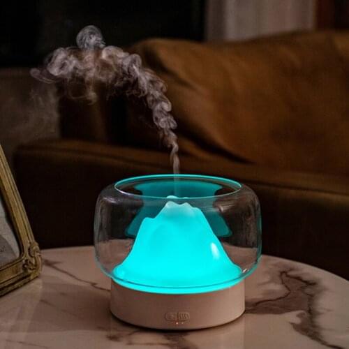 ELOOLE Aromatherapy Machine Humidifier Diffuser Two Gears Can Time Mountain Form Add Essential Oils With Adaptor High-Capacity