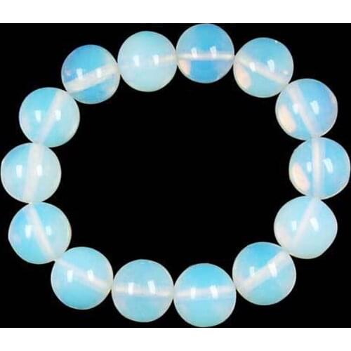 Free Shipping Fashion Jewelry Opal Ball Beads Stretch Bracelet 7" B0151