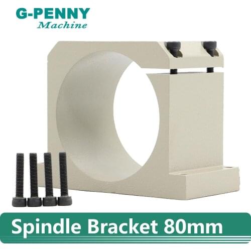 Free shipping! CNC Spindle Motor Clamping Bracket 80mm Diameter mount Aluminium Bracket 80mm spindle Fixture Holder