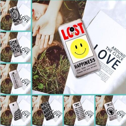 Phone Case For Meizu M6 M6S M6T M5 M5C M5S M3 M3S M2 Quote Smile Fashion Cartoon Silicone Back Cover For Meizu M6 M5 M3 M2 Note