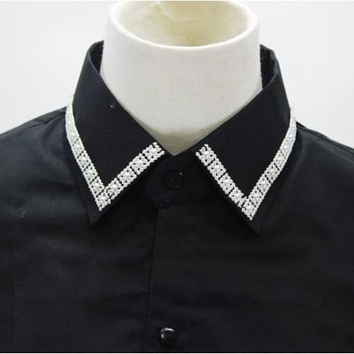 Jaderic 2018 Black Fake Collar imitation Pearl&beads decorated Vintage Detachable Collar False Collar Women Clothes Accessories