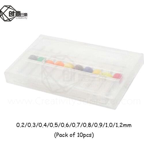1set 3D Printer Parts Cleaning Nozzle Drill 0.1/0.2/0.3/0.4/0.5/0.6/0.7/0.8/0.9/1.0mm Part For V5 V6 MK7 MK8 nozzle