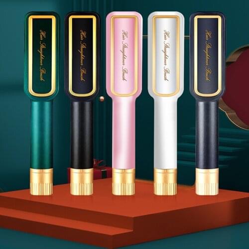 Home Hair Straightening Comb Ceramic Electric Anion Hair Care Curling and Straightening Dual-purpose Hair Styling Tool