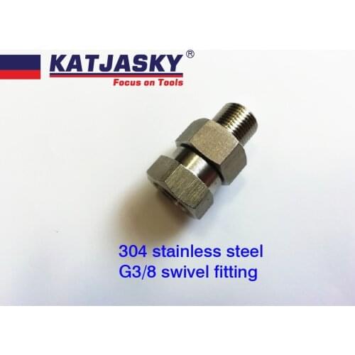 G3/8 swivel fitting connector adaptor 304 stainless steel high pressure 500bar inlet G3/8 Female outlet G3/8 Male