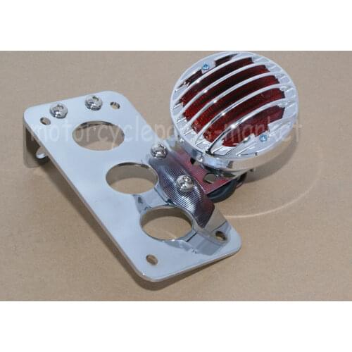 Chrome Motorcycle Parts License Plate Bracket Side Mount Tail Light For Harleys choppers Sportster Bobber all motorcycle