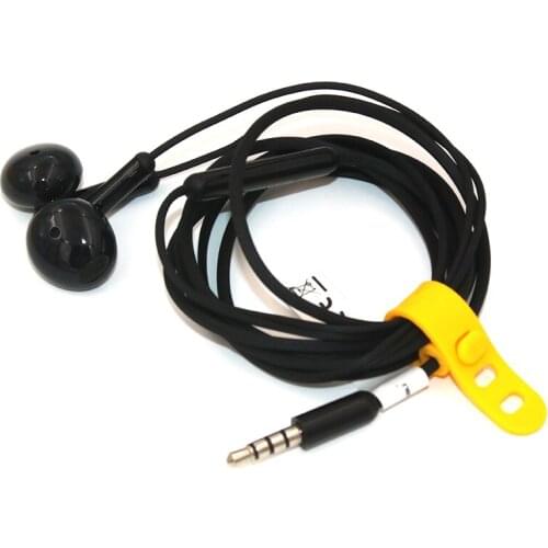 Realme Buds Classic Earphone Wired Half-in-ear Earbuds Built-in Mic 14.2mm Large Driver Headsets For Realme V5 V3 Q3 Black 1.3m