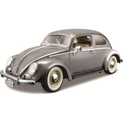 Bburago 1:18 Volkswagen Kafer-Beetle 1955 Alloy Luxury Vehicle Diecast Cars Model Toy Collection Gift
