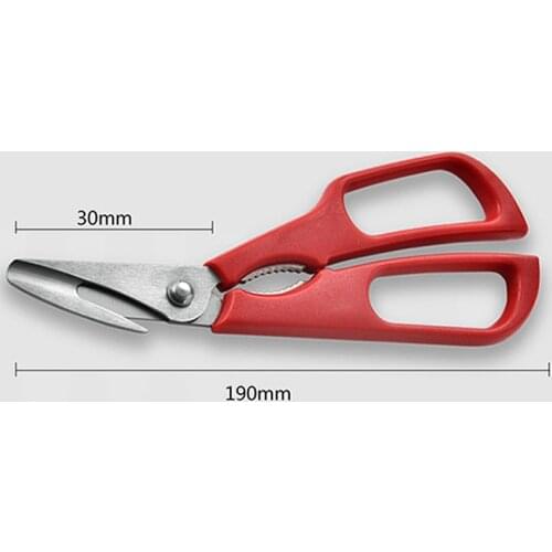 Stainless steel seafood, lobster and crab shells, multifunctional kitchen scissors, detachable tool accessories