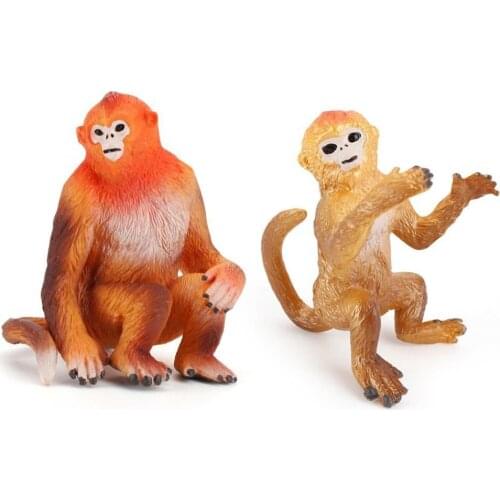 6/2/Set Kinderen Speelgoed Wilde Bos Dieren Chimpansee Familie Mandrill Aap Modellen Simulatie Beeldjes Actiefiguren Young Fans