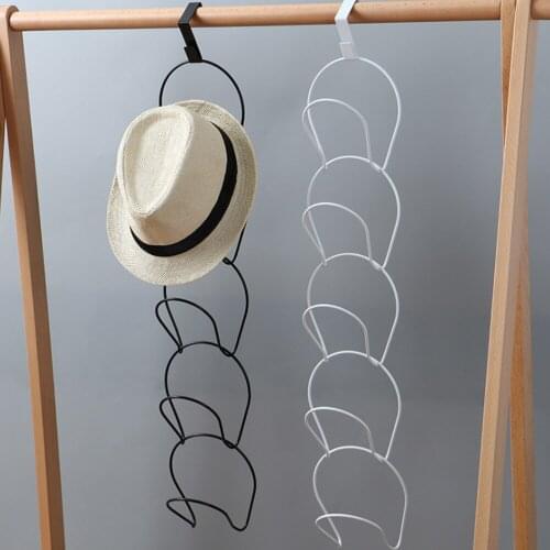 Wall Mount Hat Holder Rack Storage Display Behind Doors Scarf Bag Hangers Home Organizer Storage