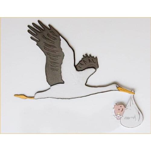 New Stork baby decoration decoration metal Cutting Dies Stencils DIY Scrapbooking Paper/photo Cards Embossing Dies