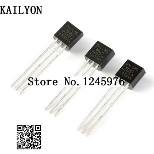 Original authentic DS18B20+ programmable digital sensor TO-92 18B20