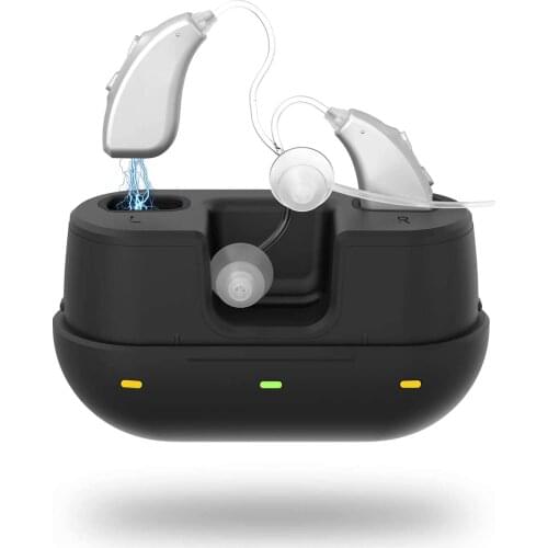 Rechargeable Hearing Aids For Deaf High Power Digital Hearing Aid Mini Sound Amplifier For Elderly Noise Reduce Ear aids A Pair