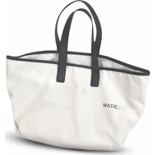 Beach bag womens new wave Korean style literary cloth bag handbag simple large-capacity tote bag canvas Shoulder big bag student